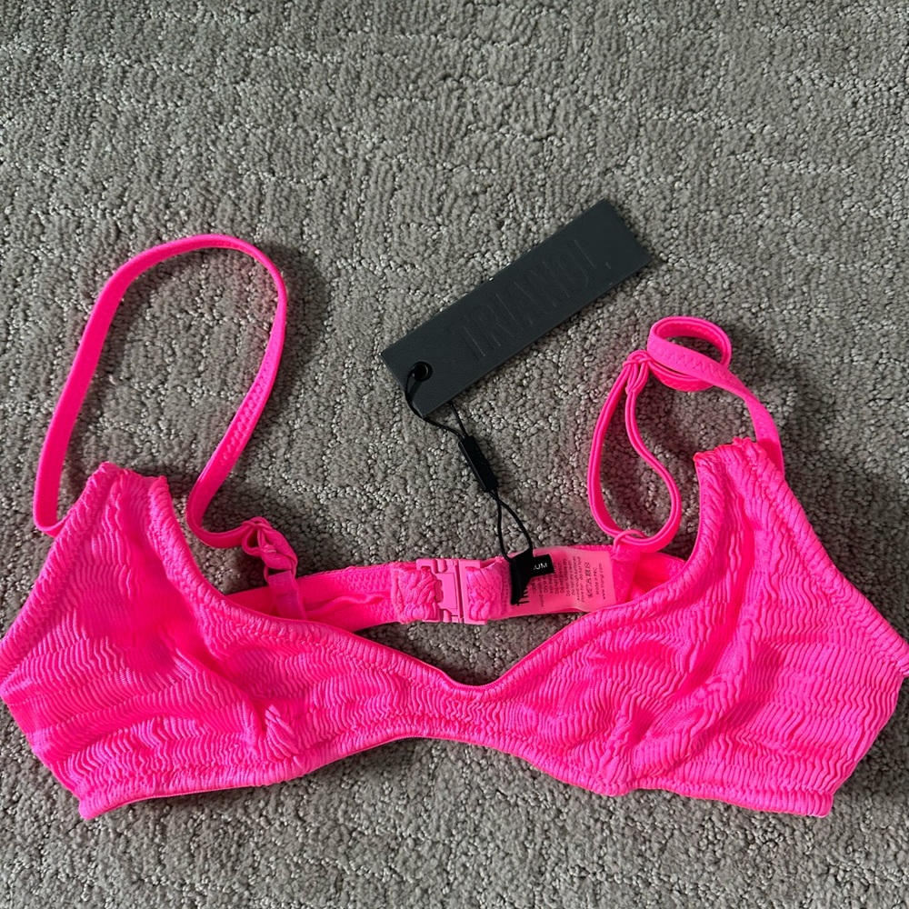 triangle bikini top pink